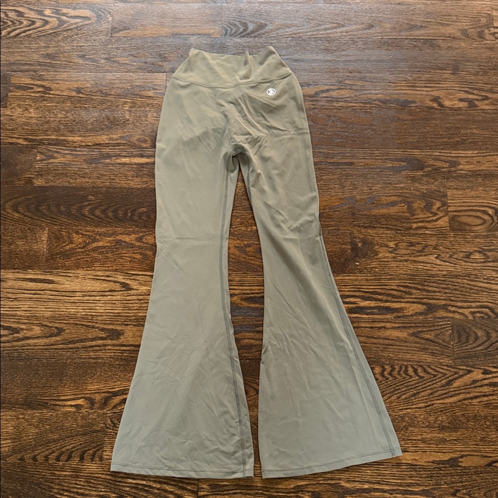 Women’s Olive Green Flared Bottoms